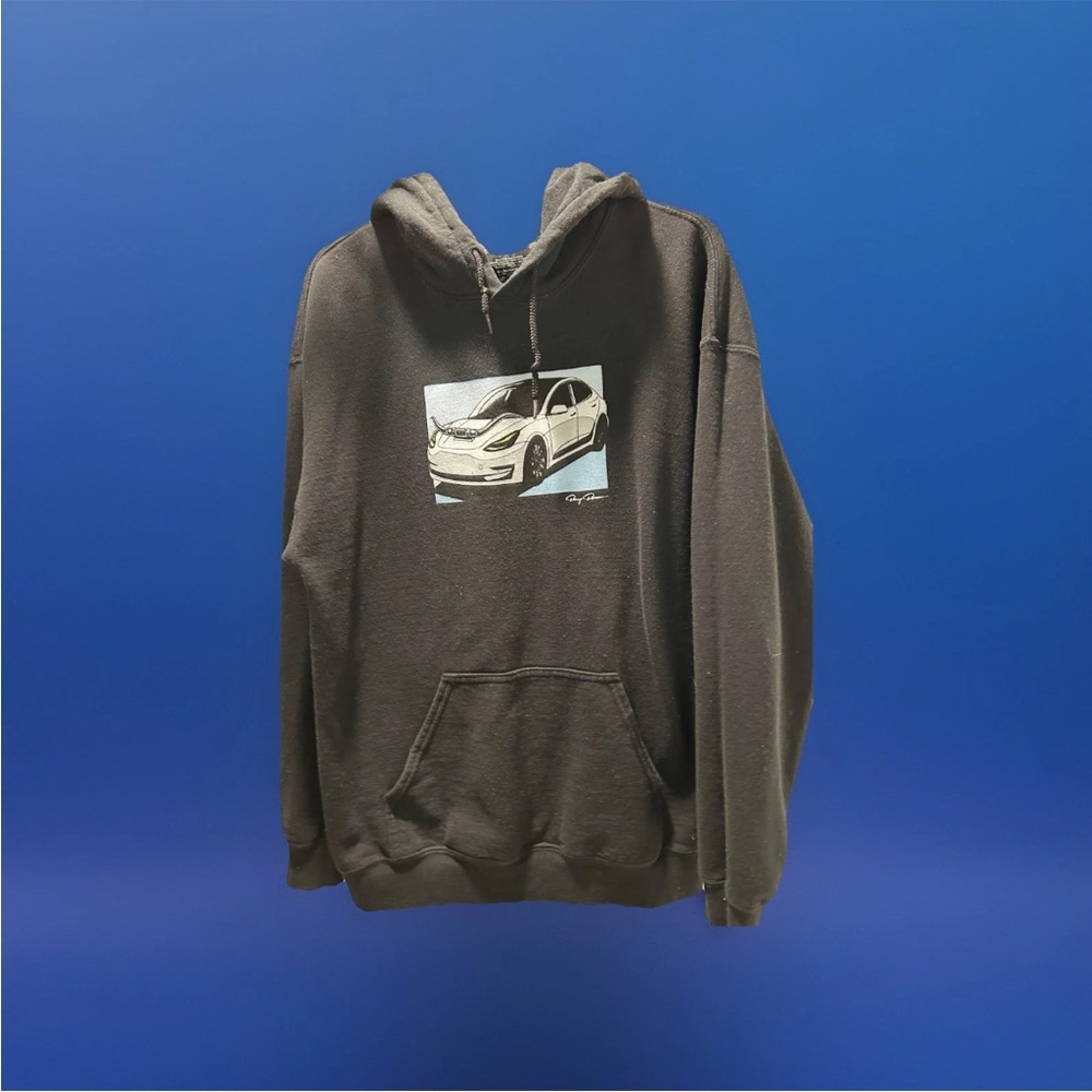 Danny Duncan Black Car Graphic Hoodie men’s large